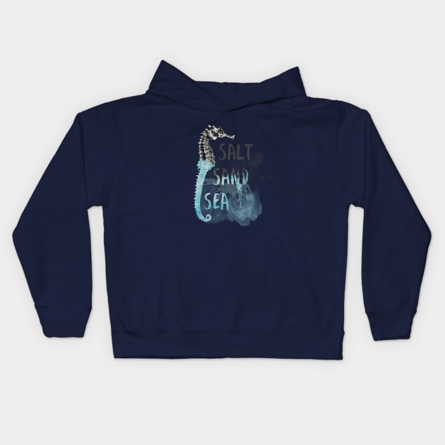 Salt Sand Sea Kids Hoodie by Sacrilence